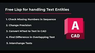 Master AutoCAD Text Management with Free Lisp Routines | AutoCAD Lisp Tutorial