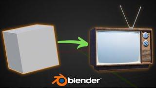 Model a TV in Blender in 1 Minute!