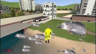 Walter White gets attacked by Giant Rats in Garry's Mod