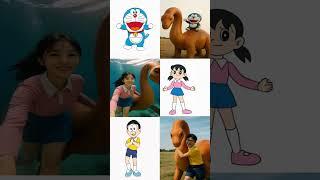 Doraemon Real Life: Nobita, Doraemon, Shizuka, Suneo, Jaian #shorts #doraemon