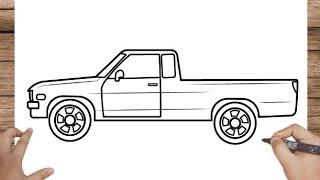 How To Draw PICKUP TRUCK