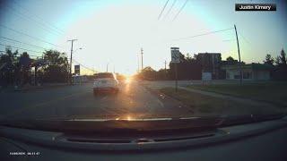 Here's the dashcam video of an 8-year-old driving herself to Target