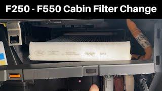 2017 - 2020 Super Duty Cabin Air Filter - How To Remove Replace Change Ford F-250 F-350 F250 F350