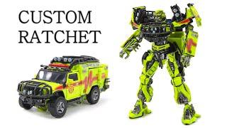 Transformers Movie Studio Series Custom Deluxe Ratchet Ambulance Car Robot Toys