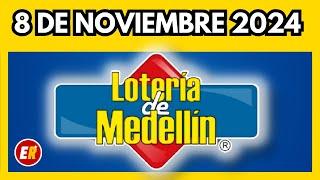 Resultado de la LOTERIA DE MEDELLIN del VIERNES 8 de noviembre de 2024 