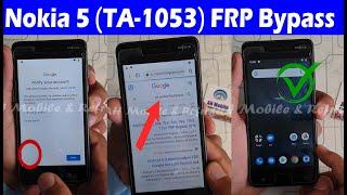 Nokia 5 (TA-1053) FRP Bypass YouTube Update Without PC