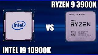 Процессор Intel I9 10900K vs Ryzen 9 3900X. Сравнение + тесты в играх!