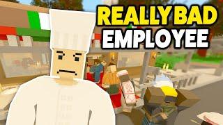Unturned - I HAD TO FIRE A REALLY BAD EMPLOYEE! (Pizzeria Roleplay HE WENT MAD!) Really Funny Tho