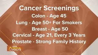 KENS 5 Medical Minute  When Should I Get Cancer Screenings?