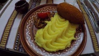 Ukranian Food At Taras Bulba Restaurant In Moscow Russia