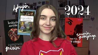 kirjojen vuosi 2024 | end of the year book tag