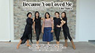 Because You Loved Me Line Dance By CLarion at STEP UP STUDIO