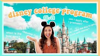 DISNEY Q+A (1/3) | disney college program (dcp) experience, application tips, & advice!