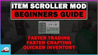 Minecraft Item Scroller Mod Tutorial - Faster crafting, villager trading, improved inventory