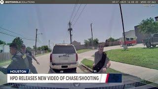 Chase and shooting outside SW Houston middle school caught on camera | Texas News Now