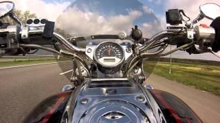 Test Ride. Honda VTX 1800C Acceleration. Full stock.
