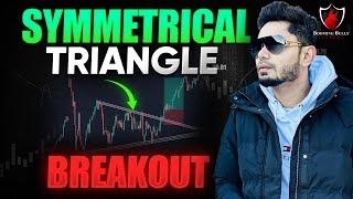 Symmetrical Triangle Breakout || Technical Setup || Live Trading || Booming Bulls