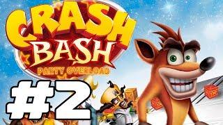 Прохождение Crash Bash (PS) #2 – Beach Ball, Tilt Panic, Pogo-a-Gogo, Space Bash, Desert Fox