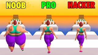 NOOB vs PRO vs HACKER - Fat 2 Fit!