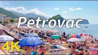 Petrovac Montenegro 4K Walking Tour - August 2024