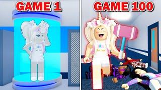 I Played *100 Games* of Flee The Facility! (Roblox)