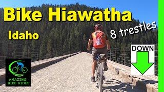 40 Minute Virtual Bike Ride | Hiawatha Trail Idaho | Scenic Bicycle Ride | Armchair Traveler