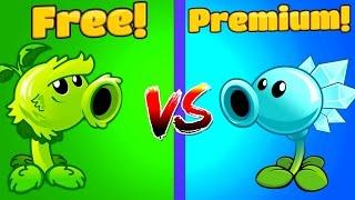 Plants vs Zombies 2 Mod Primal Peashooter vs Snow Pea Challenge PVZ 2 Free vs Premium Primal Game