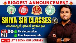 Grand Launch: Shiva Sir Classes LIVE | Start Your Success Journey 