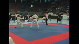 SKIEF European Championship 2017 final kumite men 75 kg  aka Ruslan Sadykov UKR x Marcus Nymand DEN