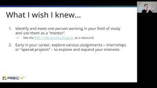 What I wish I knew then, that I know now... - Jeff Scheel, RISC-V International