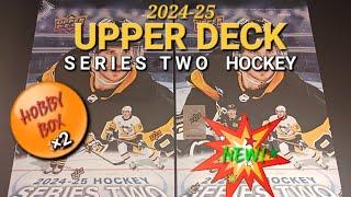 ️️️ 2024-25 UPPER DECK SERIES TWO HOCKEY (x2) BOX BREAK CHASING CELEBRINI & MICHKOV YOUNG GUNS RC