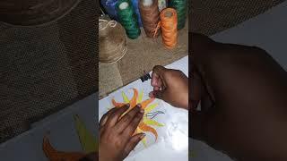 How to make a sun  #diy #diycrafts #jute #jutecrafts #europe #shorts #shortvideo #viral #viralvideo