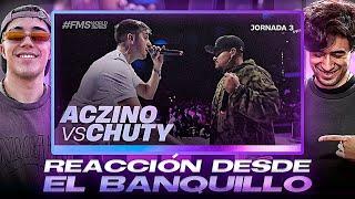 GAZIR y LARRIX reaccionan al CHUTY VS ACZINO desde EL BANQUILLO  ️