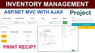 Inventory Management Complete System in ASP.NET MVC with Ajax