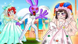 Rich Bride and Poor Bride - Who Will Be Jax's Bride?! - THE AMAZING DIGITAL CIRCUS ANIMATION