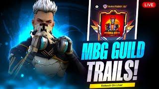 [Live] MBG GUILD TRAILS LIVE - Win 1 vs 2  - Free Fire Telugu Live - #freefirelivetelugu