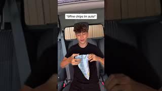 Wenn man Chips im Auto öffnet  | Finnel #shorts