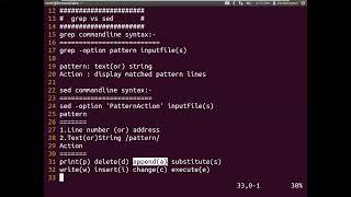 grep vs sed