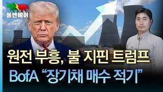 [홍장원의 불앤베어] 원전붐 일으키는 트럼프. EU에 관세 매기니 국채금리가. BofA 하트넷 "장기채 바이더딥"