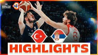  TUR -  SRB | Basketball Highlights - #FIBAWC 2023 Qualifiers