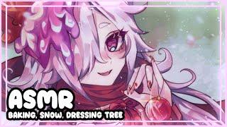 【ASMR】Enjoying Christmas together Baking, Hot drinks, Snowballs, Wholesome!