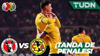 ¡TANDA DE PENALES COMPLETA! | Tijuana 2 (2)-(3) 2 América | Liga Mx -AP2024 - PLAY-IN | TUDN