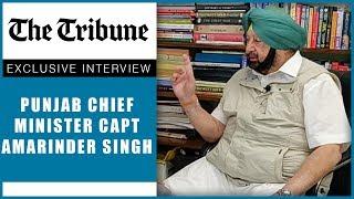 Watch The Tribune exclusive interview with Punjab Chief Minister Capt Amarinder Singh