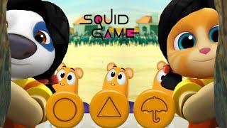 My Talking Tom Friends  Squid Game Dalgona Candy Funny Pet  