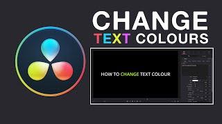 How To Change Individual Word & Character Colours In Davinci Resolve