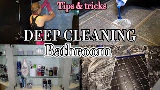 How to clean a bathroom - DEEP CLEAN WITH ME! 