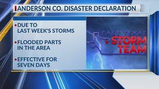 Anderson County judge declares state of disaster after flooding