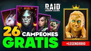 Códigos promocionales de Raid Shadow Legends  Lista de campeones gratuitos  En español