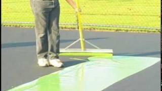 SportMaster ColorPlus System for tennis court resurfacing