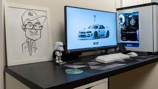MY Gaming Desk Setup 2022 | Black and White Edition